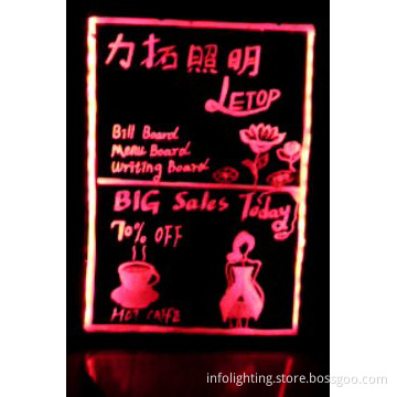 led advertising writing board
